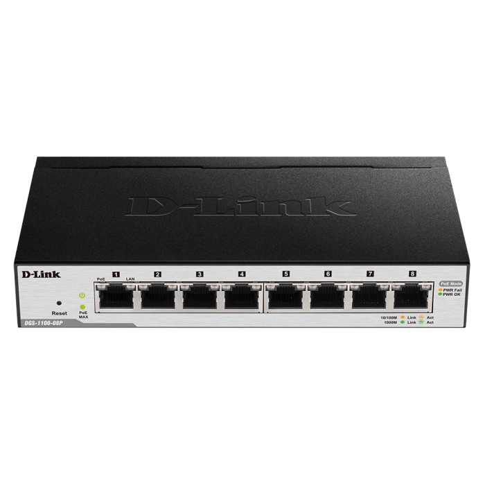 D-Link DGS-1100-08P PoE Switch