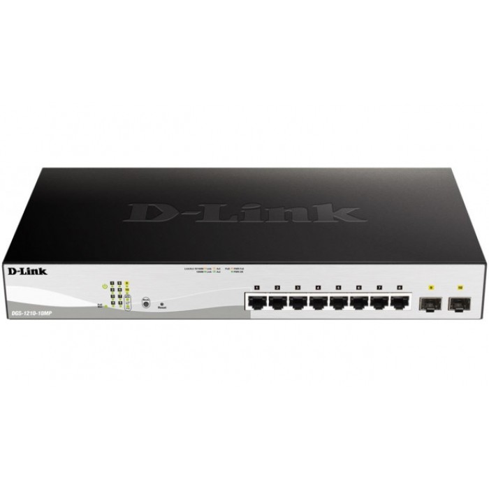D-Link DGS-1210-10MP 8-Port Gigabit Switch 